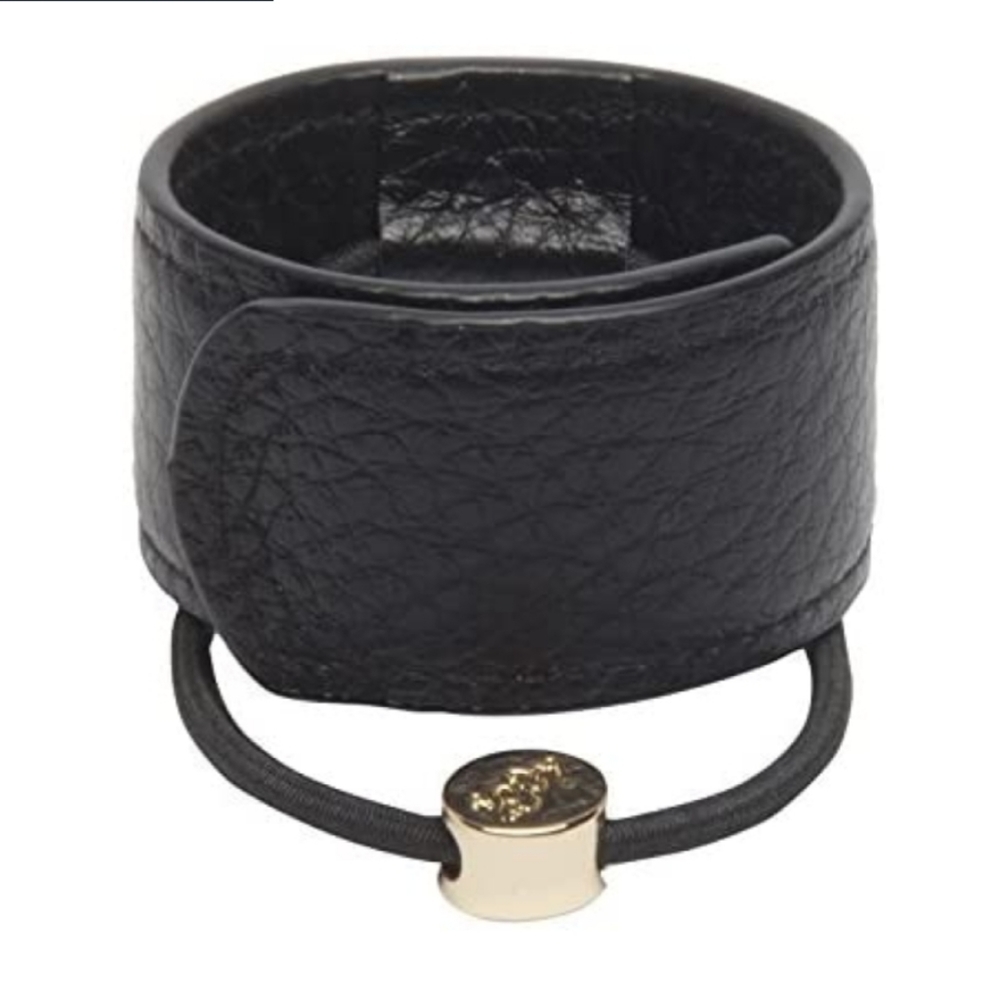 Leather cuff hair tie - Picture 2 of 6